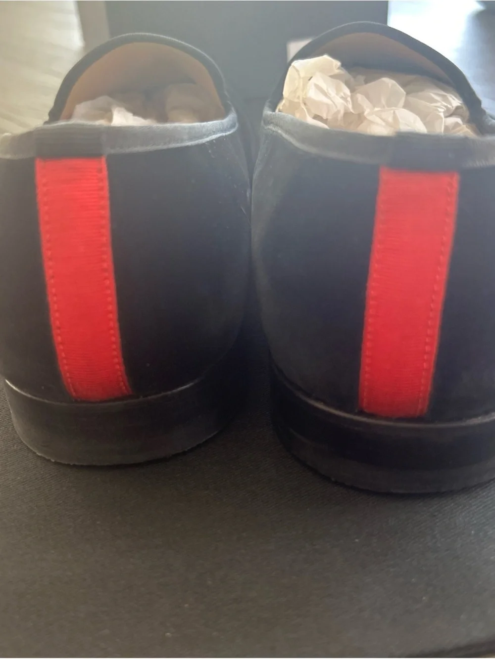 Men’s DEL TORO Made In Italy Black Velvet Slipper II Size 12.5 Great Condition